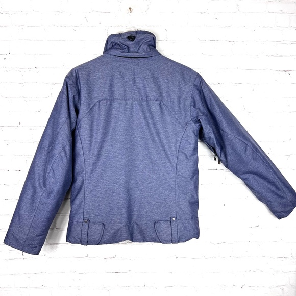 |•COLUMBIA•| Titanium Omnitech Navy Winter Ski Jacket w/ Flora… - Picture 3 of 16
